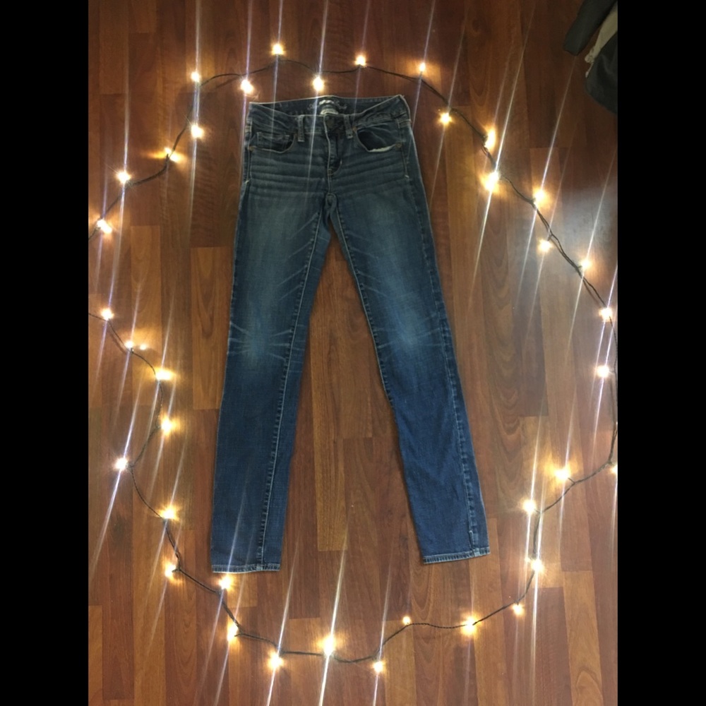 Super Stretch Skinny Jeans Medium Blue Denim